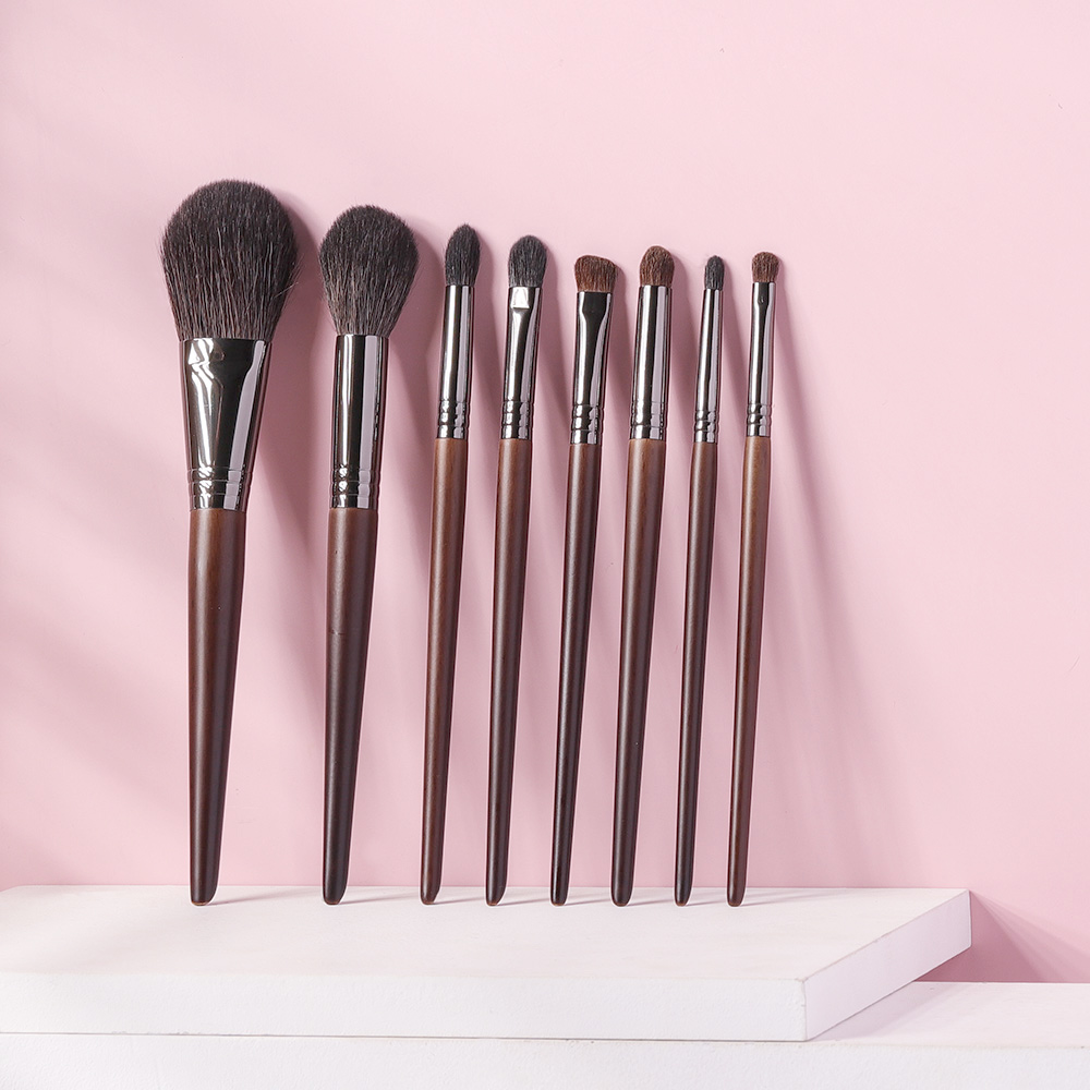 OVW Essential Make Up Set Brush Face Makeup Eye Shadow Blending Brush Diffuse Shader Highlight Blusher Crease Kit 8 Pcs