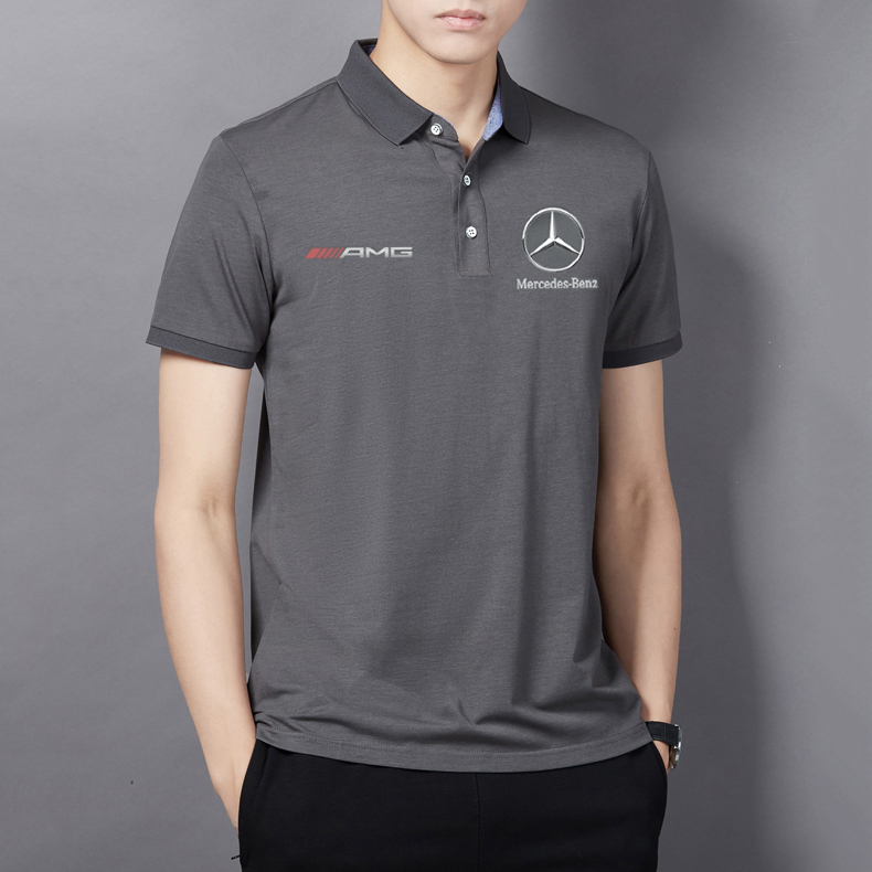 [ Hoàn Tiền Max ] Áo Thun Polo Nam Tay Ngắn Cổ Bẻ Basic Chất Thun Cotton Trẻ Trung In Chữ AMG Phong Cách Cá Tính Hiện Đại Blue Monday MEN TOP 206