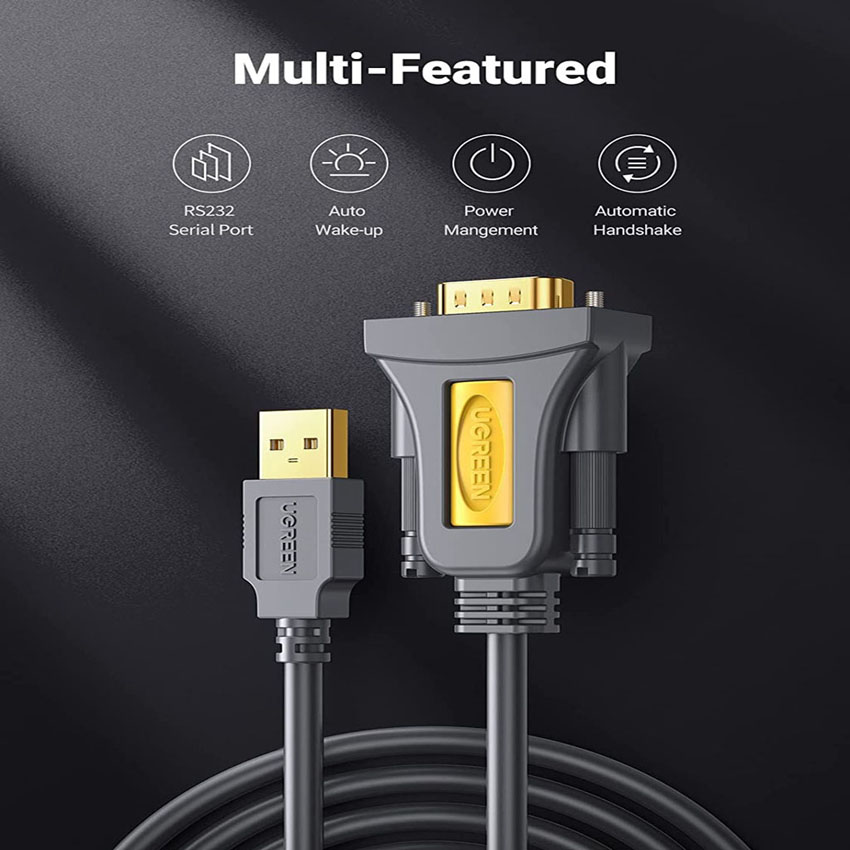 [HCM]Cáp USB to Com ( RS232 )Chính Hãng Ugreen CR107 Cao Cấp
