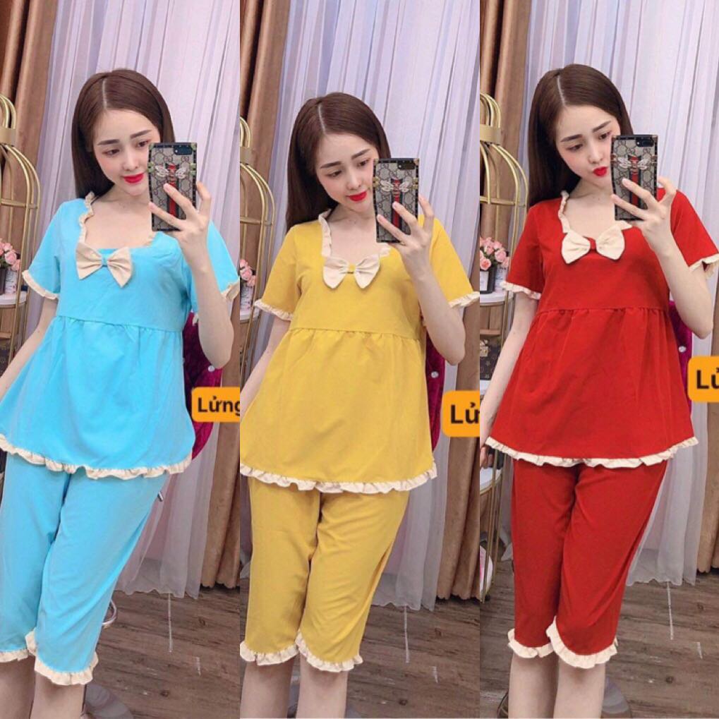SET BỘ THỜI TRANG LỬNG PHỐI VIỀN BÈO SIÊU DỄ THƯƠNG