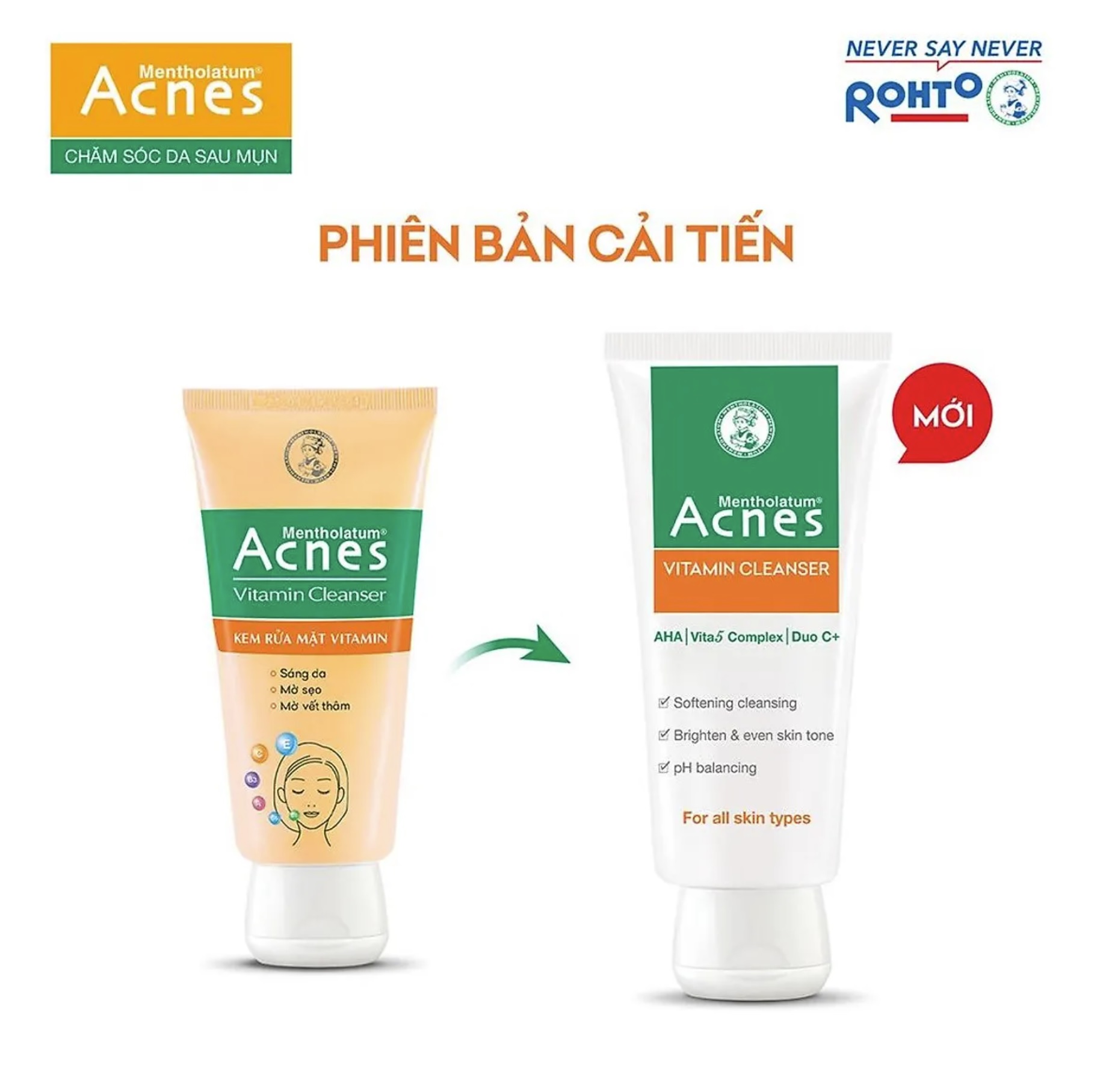 Kem rửa mặt Vitamin Acnes Vitamin Cleanser 100gr