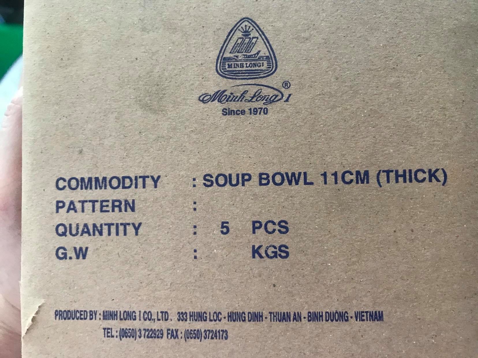 Bộ 5 Chén Cơm Gốm Sứ Minh Long I
