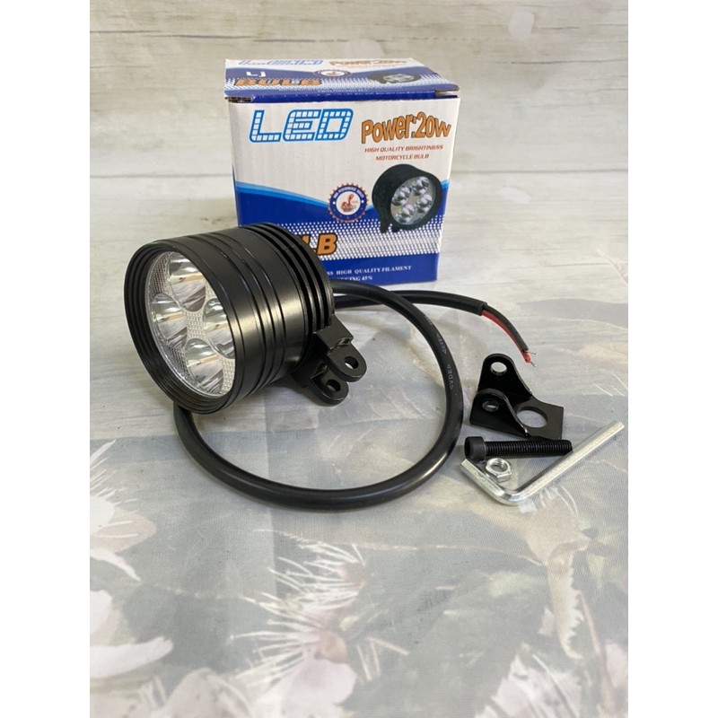Đèn led trợ sáng L4 ngắn 3 chế độ.