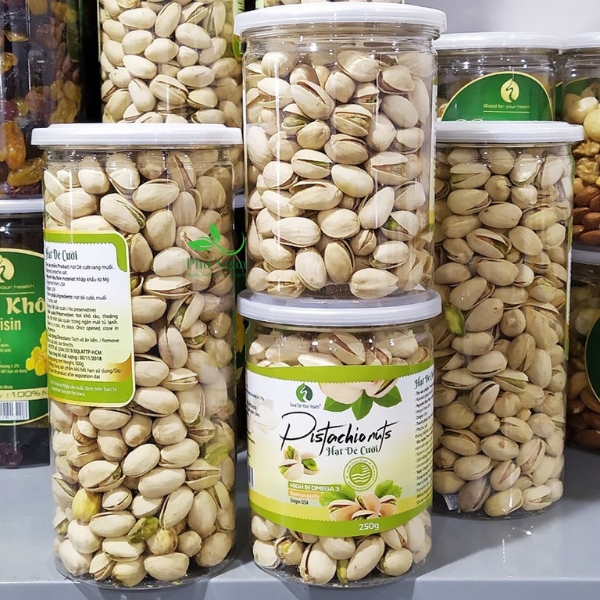 Hạt dẻ cười rang muối không tẩy trắng 250gr