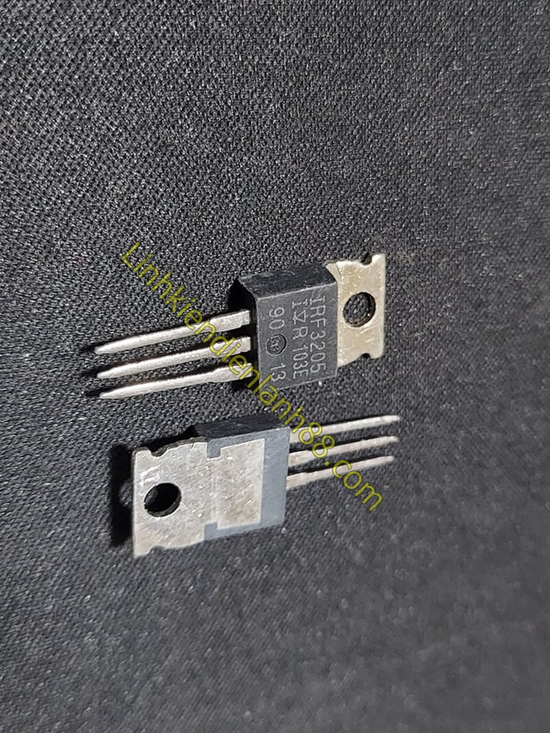 Mosfet kênh n irf3205 3205 pbf 55v 110a to220 bóc máy lưng đồng