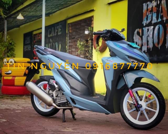 Mâm RCB 8 cây gắn Vario Click bản 1.85 - 2.15 2 màu Trắng - Đen