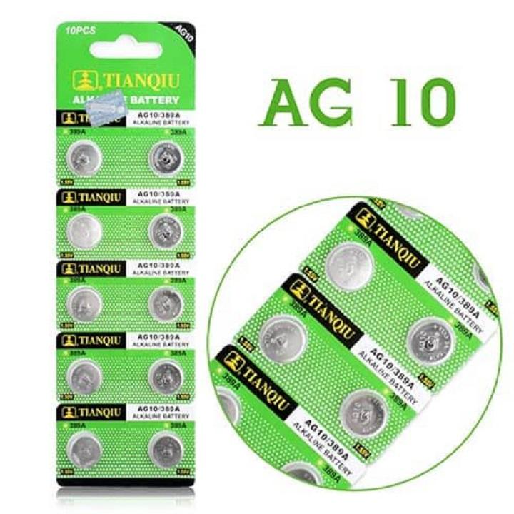 PIN AG10 - PIN NÚT ÁO - VĨ 10 VIÊN - DIY145-2
