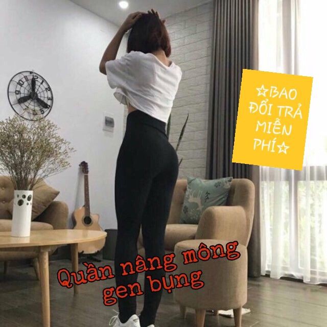 Quần legging nâng mông gen bụng- cạp 6p