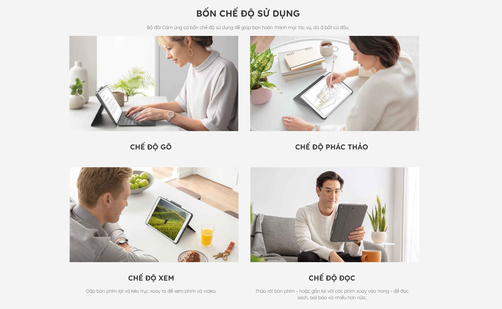 Bao da bàn phím Logitech Combo Touch iPad Gen 10 (10.9 inch) - Bảo hành chính hãng 12 tháng