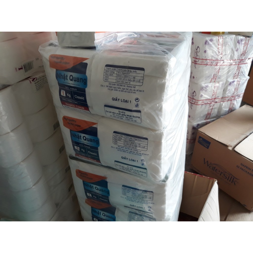 GIẤY ĂN VUÔNG NHẬT QUANG BỊCH TO (KHOẢNG 500 TỜ)