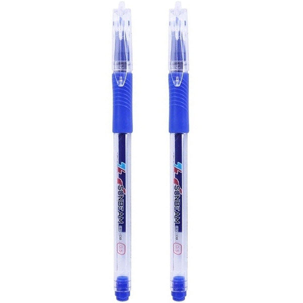 Vỉ 2 bút gel sunbeam - thiên long gel-08 - mực xanh