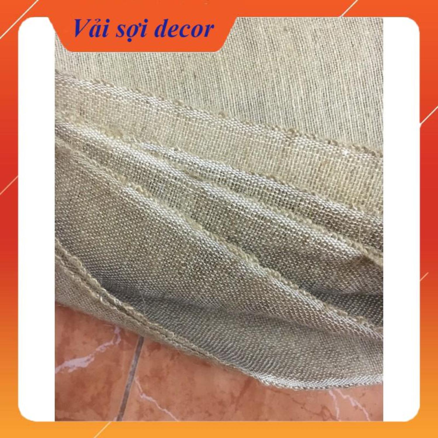Vải bố canvas đay decor vintage (khổ 80 cm - >cuộn 50m liền)