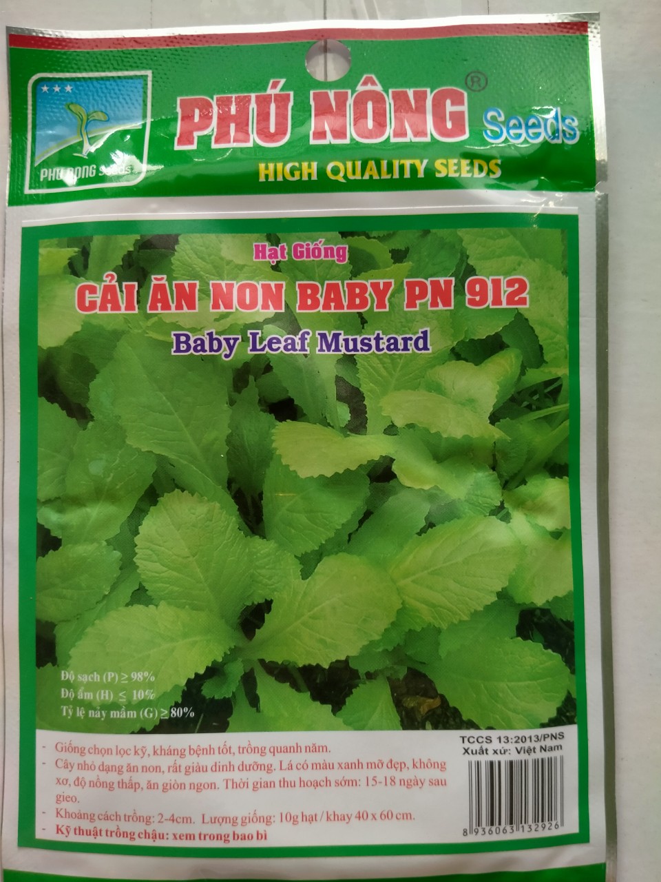 Hạt giống Cải Ăn Non gói 20gr