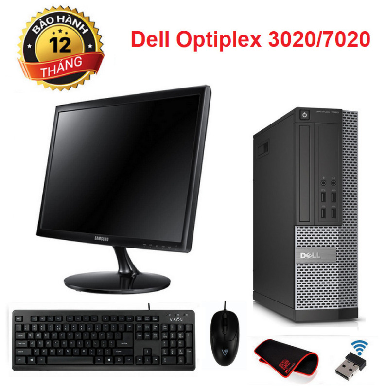 Bảng giá Bộ máy tính văn phòng Dell Optiplex 3020/7020 SFF CPU intel core i5 4570 / Ram 8gb SSD 120gb. Màn hình 22 inch. Quà Tặng Phong Vũ