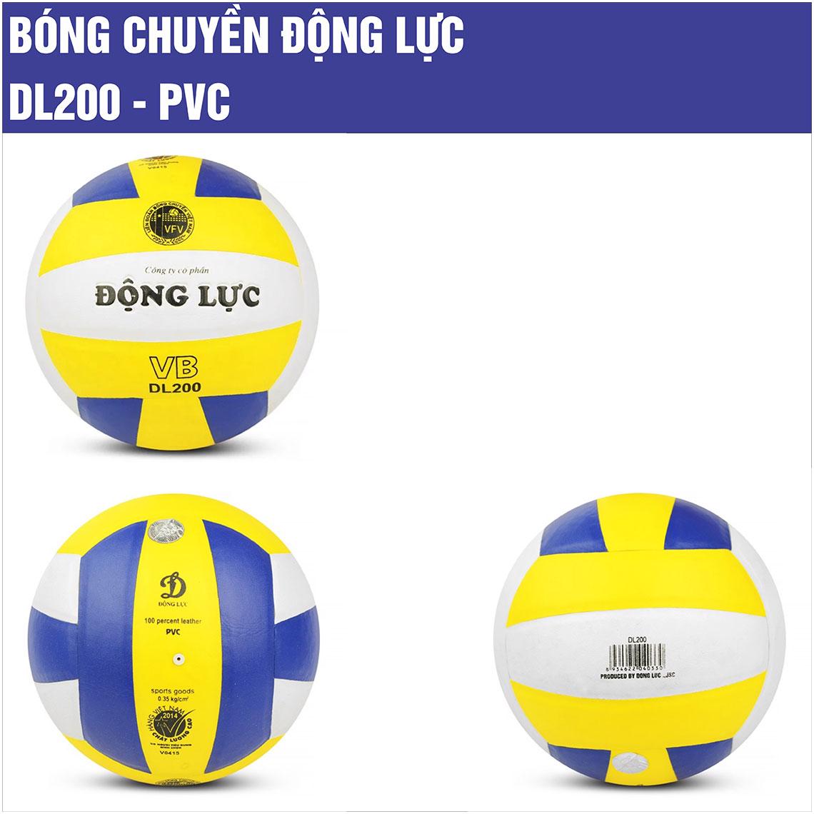 QUẢ Bóng Chuyền Da Chính Hãng Động Lực DL200 Giá Rẻ Bóng chuyền Động Lực DL200
