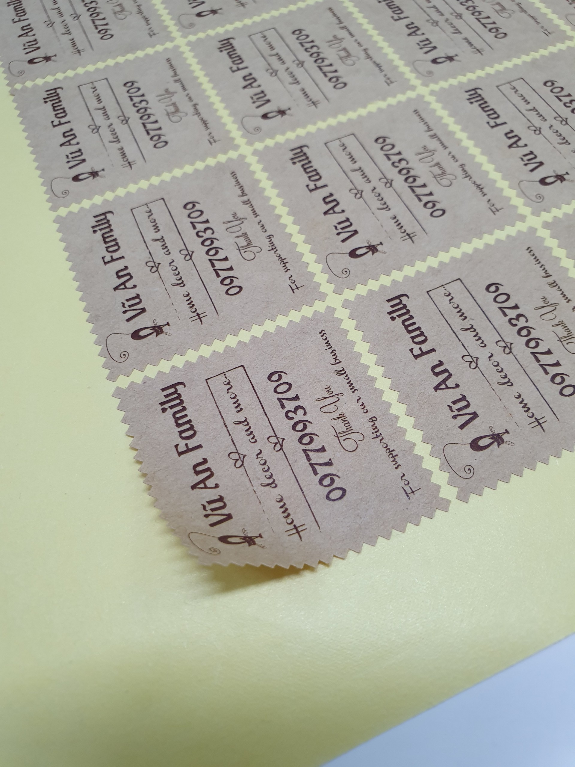 Decal giấy kraft Amazon 50 tờ A4
