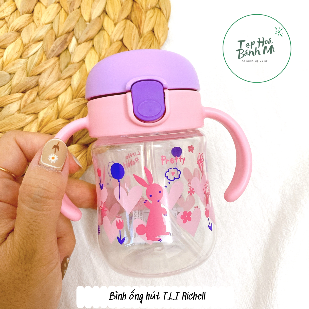 Bình tập uống có tay cầm Richell T.L.I