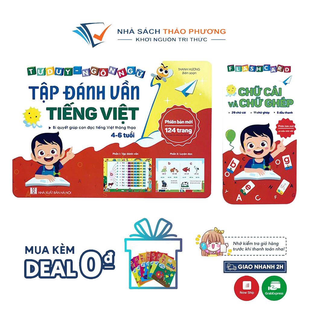 Sách - Tập Đánh Vần Tiếng Việt (Bí Quyết Giúp Con Đọc Tiếng Việt Thông Thạo 4-6 Tuổi) - Không Thẻ