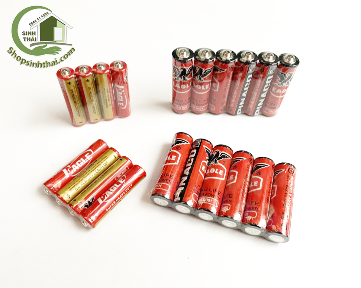 Pin tiểu AAA (3A) và AA (2A) Pin Con Ó - Pinaco ( 4 viên )