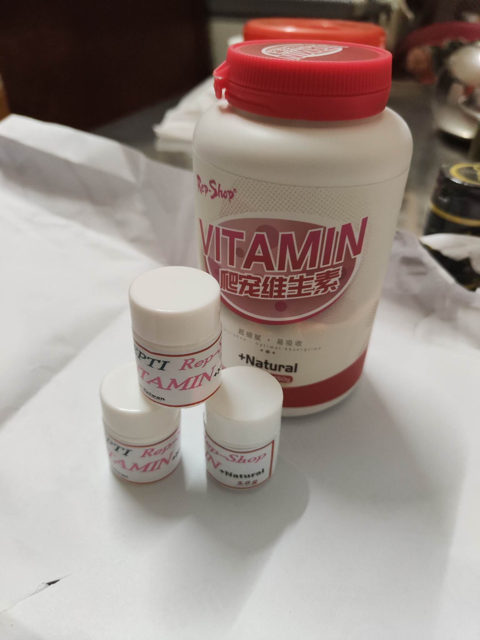 hủ nhỏ (5g Vitamin tổng hợp chiết hãng Repshop) dành cho bò sát