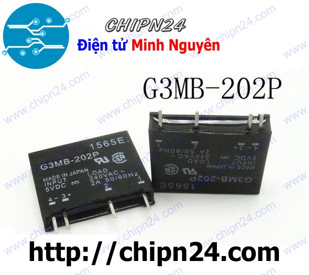 Relay rắn ssr 5vdc g3mb-202p-5vdc 4 chân 2a 240vac