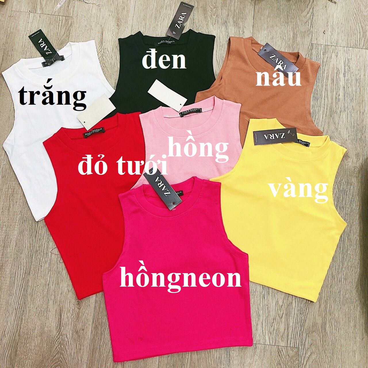 Áo ba lỗ ngược chất thun thái màu sắc hot hit cực xinh