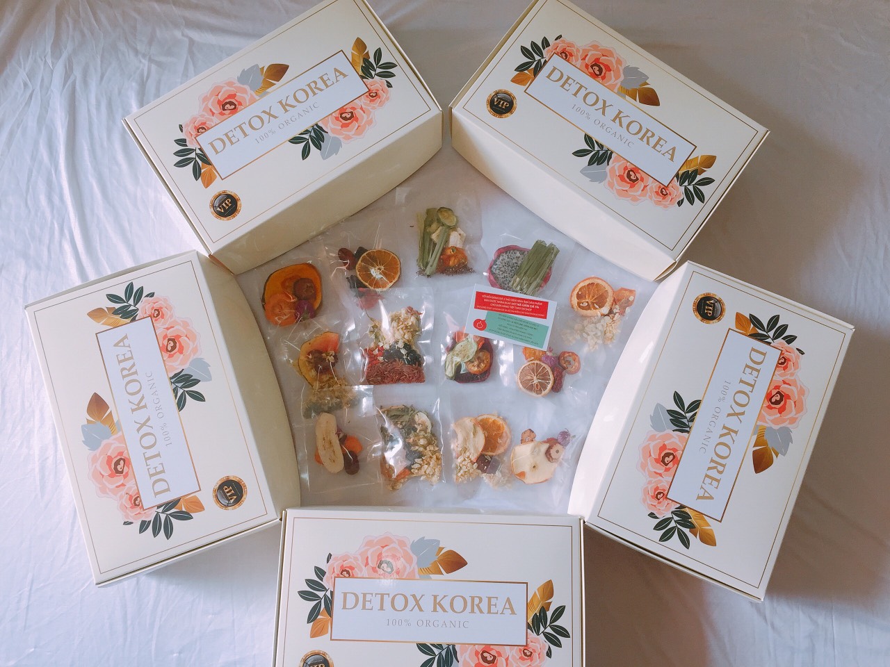 Set detox Korea fruit 45 bundled package carrying case no vase