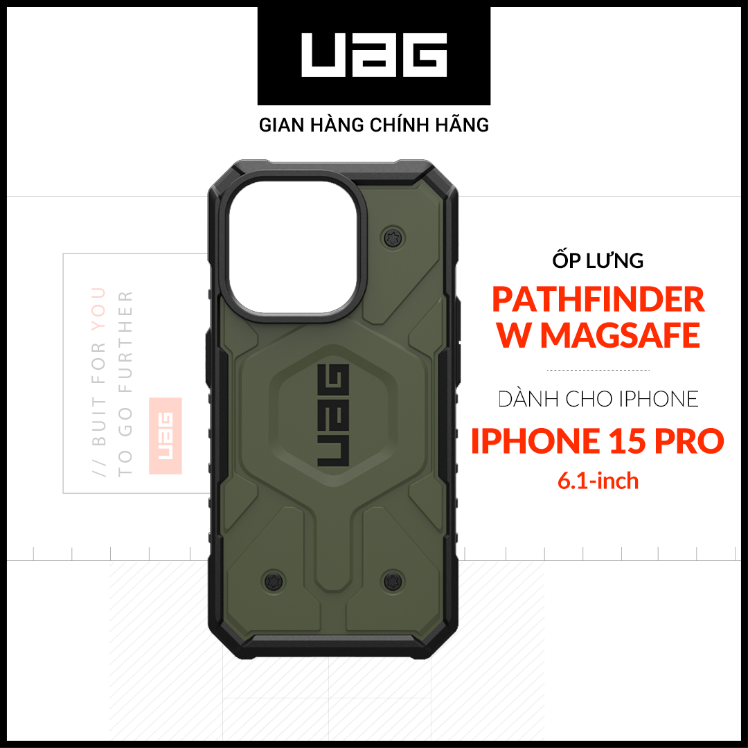 UAG Pathfinder shockproof case cover MagSafe charging for iPhone 15 Pro [6.1 inch]