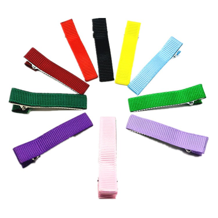 Kẹp mỏ vịt bọc ruy băng 10 chiếc