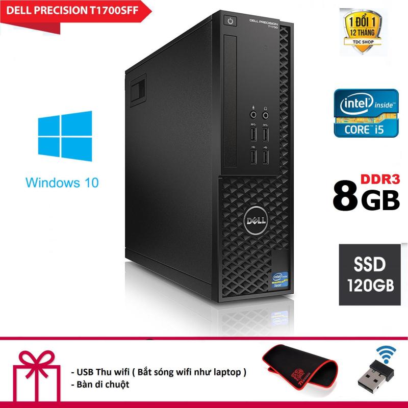 Bảng giá [Trả góp 0%]Máy tính để bàn Dell Precision T1700 SFF CPU intel core i5 4570 - Ram DR3 8GB - Ổ cứng SSD 120GB. Tặng Bàn Di Chuột và USB Thu Wifi. Phong Vũ