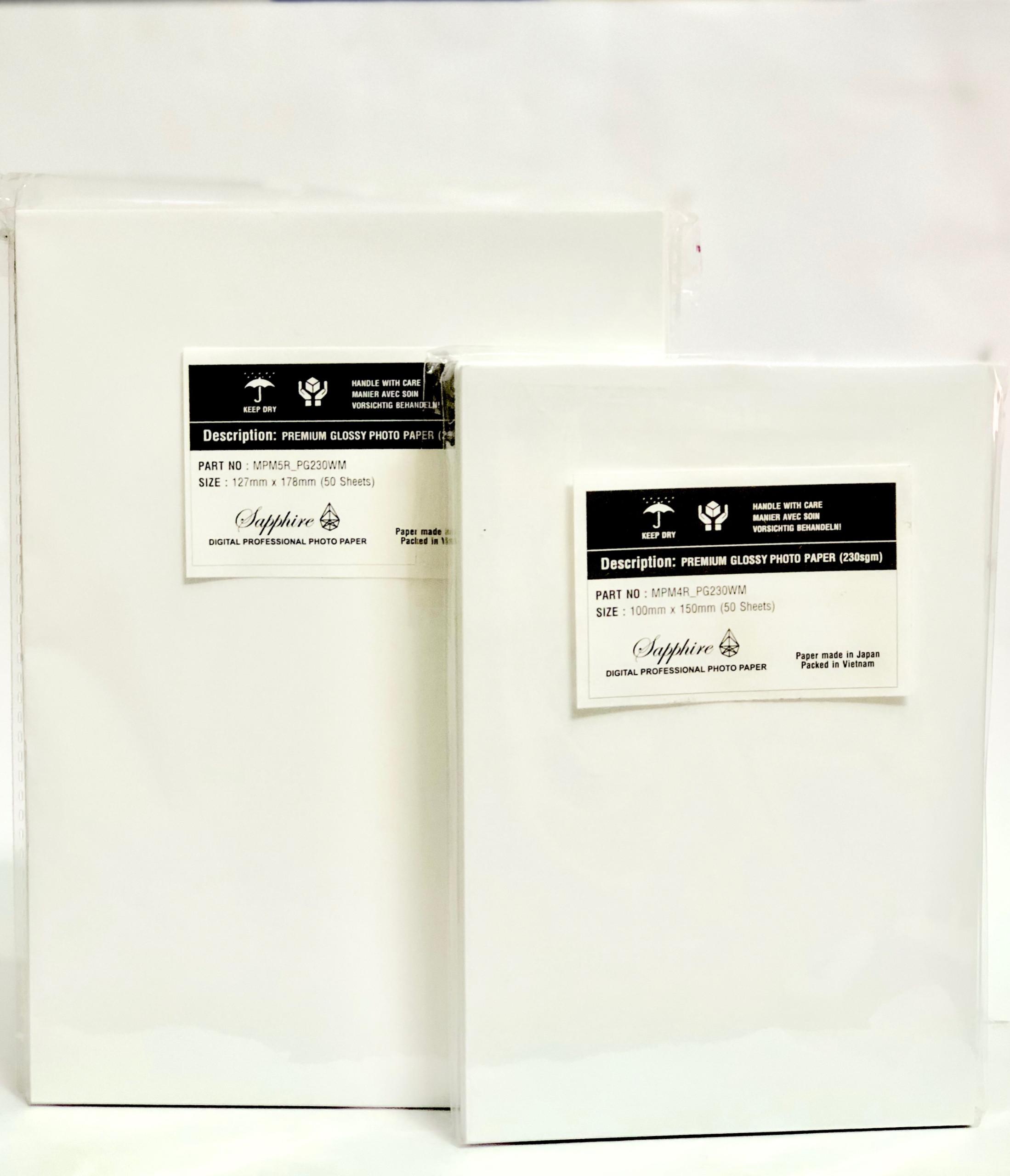5 XẤP GIẤY IN ẢNH SAPPHIRE 10 X 15