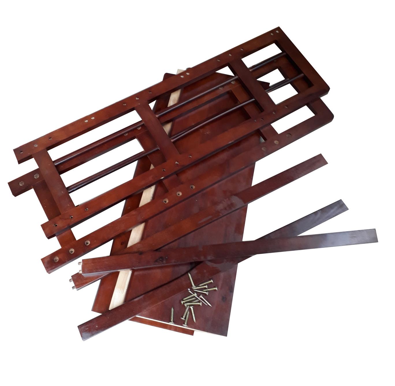 [HCM]Kệ sách 3 tầng rộng 100cm bằng gỗ (Màu nâu)