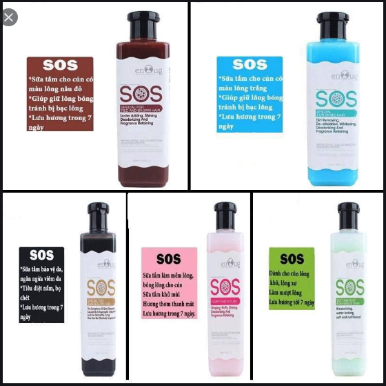 Sữa tắm SOS dành cho chó mèo mọi lứa tuổi 530ml