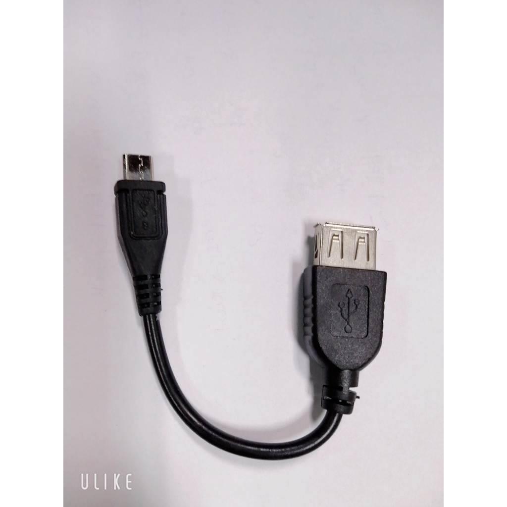 Cáp otg micro usb sang usb kết nối otg cho điện thoại -có 2 màu đen và trắng, giau màu ngẫu nhiên