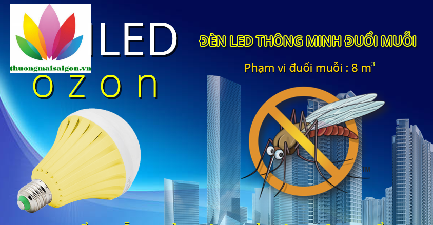 [HCM]Bóng đèn Led đuổi muỗi 9W