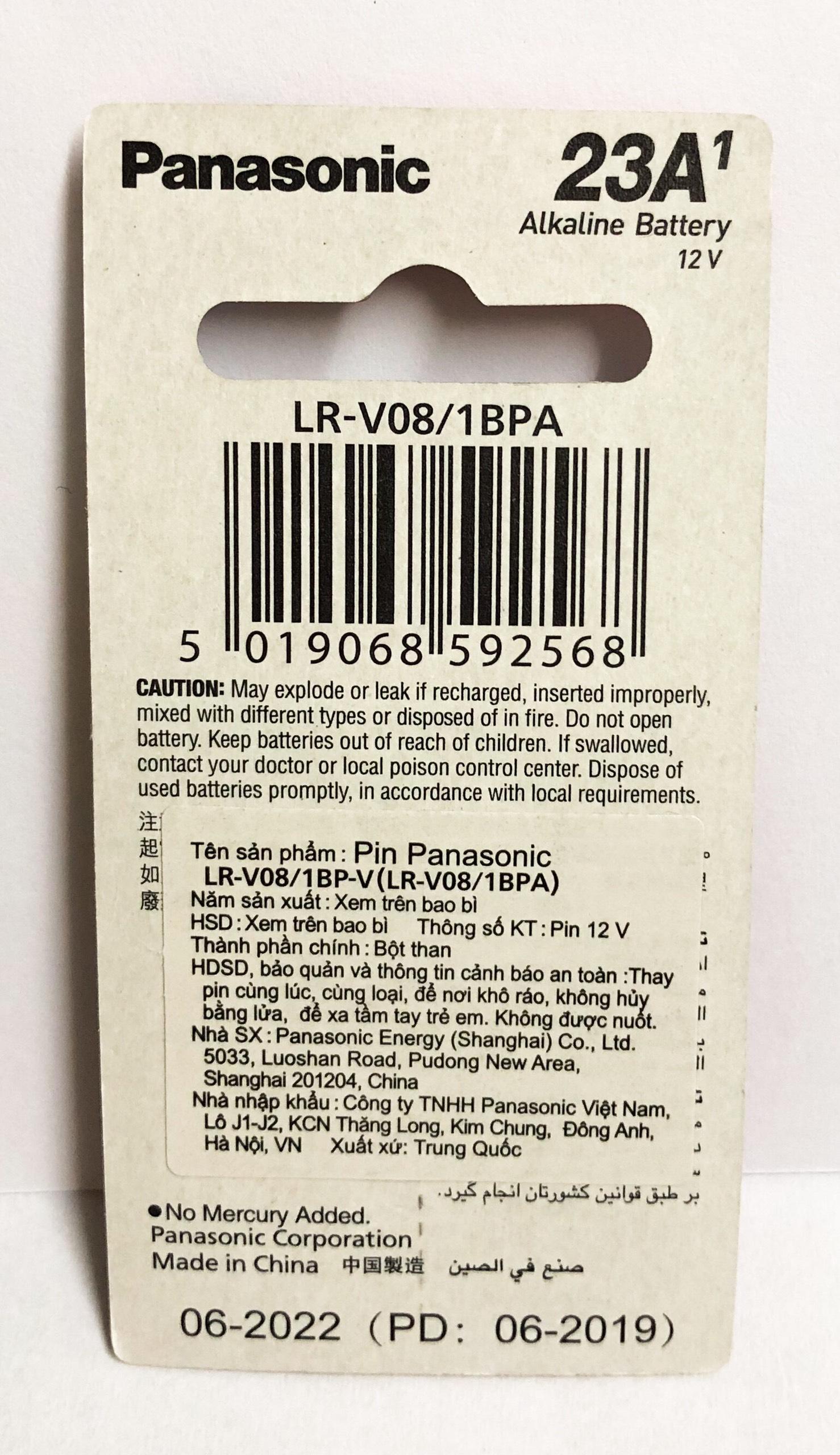 5 Vỉ Pin 12 V Panasonic A23 Ankaline