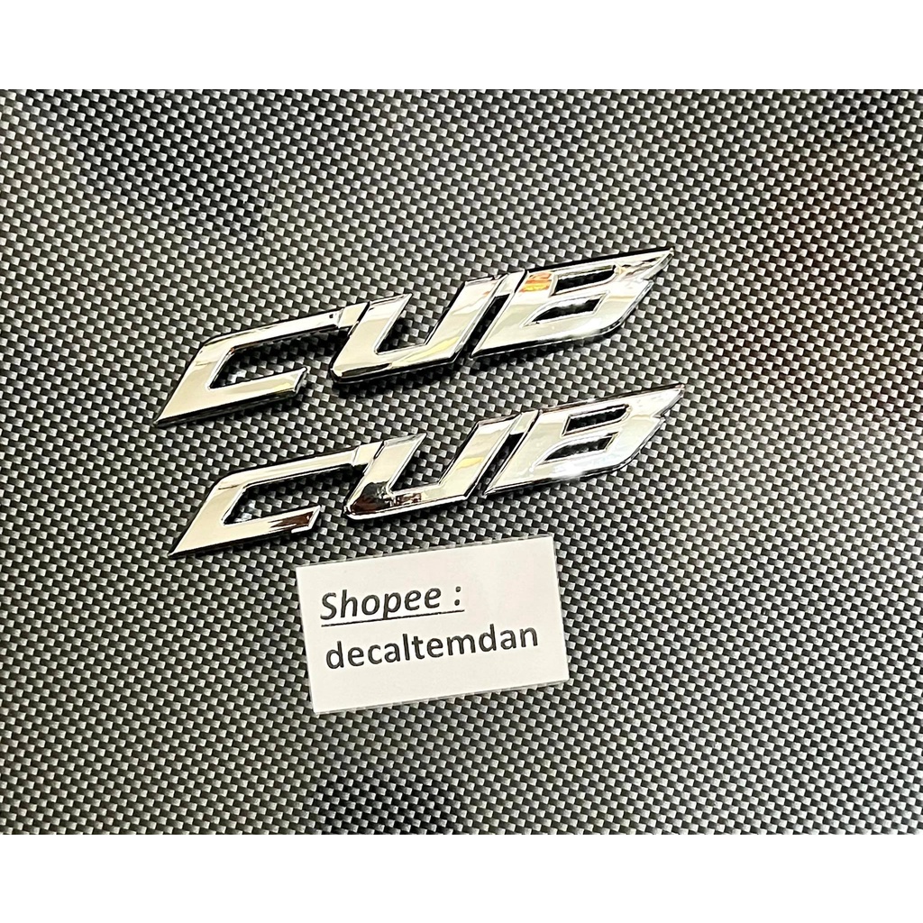 Ddxm - v30bn - 1 chữ tem nổi xi cứng dán xe cub