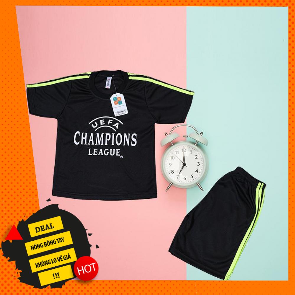 Bộ quần áo thể thao bé trai vải thun mè thoáng mát mua hè cho bé từ 16-46kg - Bộ đồ đá banh cho trẻ em chuẩn size cho trẻ từ 2 - 14 tuổi - Hàng xuất khẩu - Thương hiệu LOSI