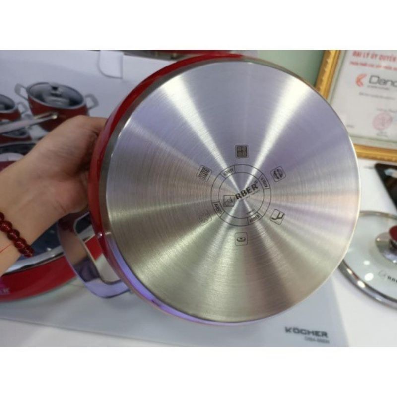 Bộ Nồi Arber Đỏ 5 Món Mn06Smd #Đức