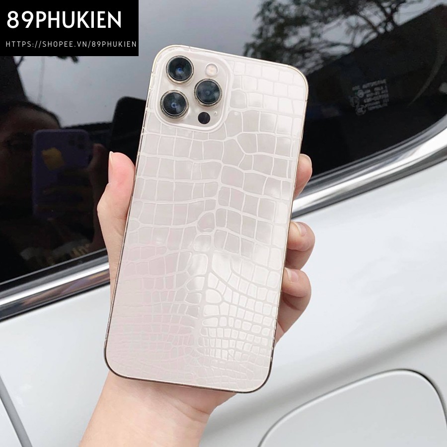 Dán ppf full lưng viền vân da cá sấu iphone 12 mini 12 12 pro 12 pro max
