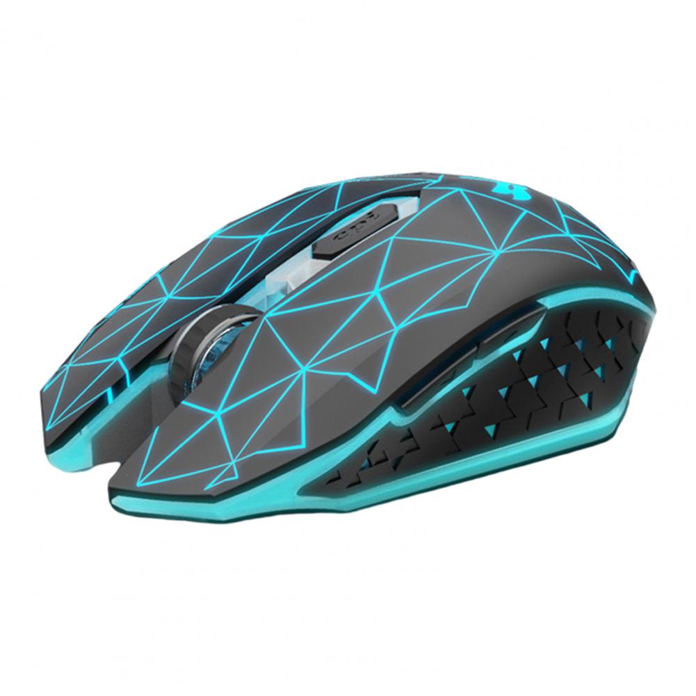 Chuột chơi game không dây wiki t1 ergonomic 2.4g, chuột quang có đèn nền usb có thể sạc lại