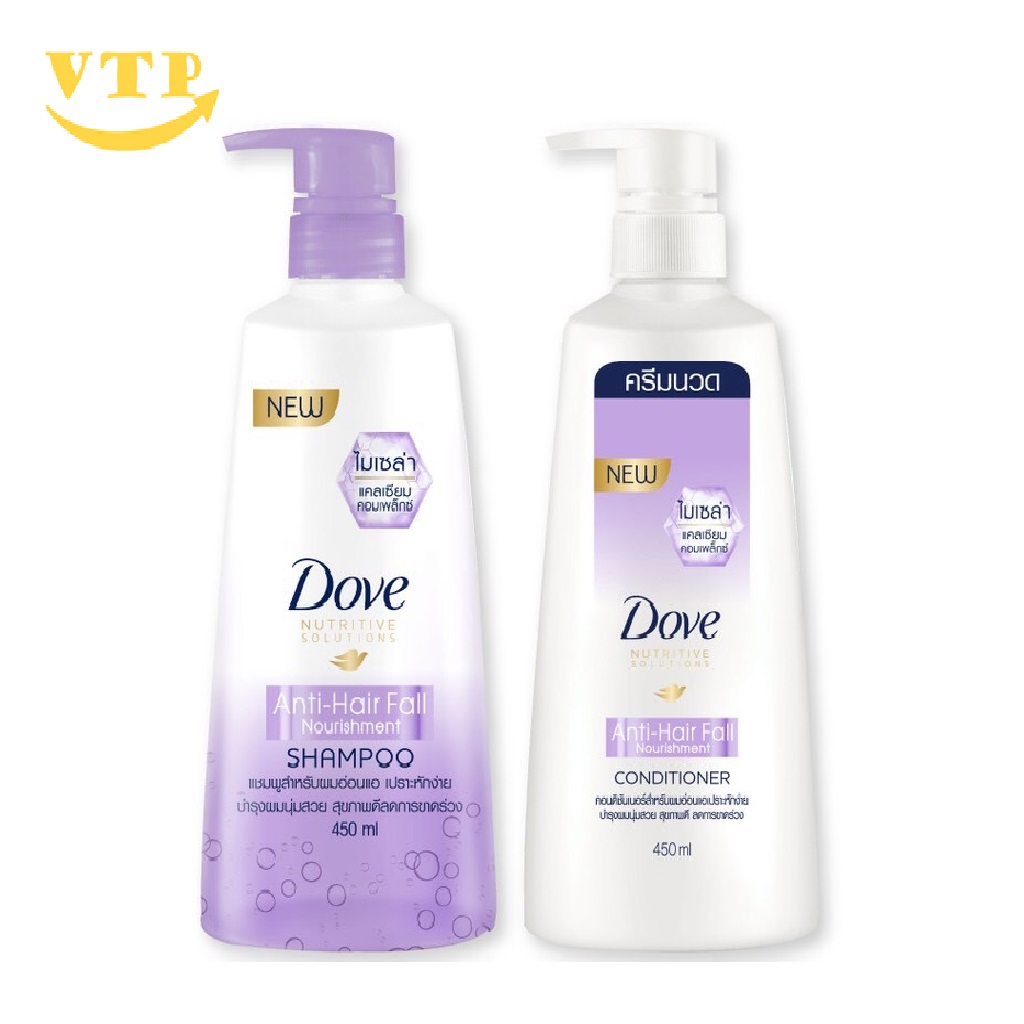 Combo 2 Chai Dầu Gội Xả Dove 450ml Thái Lan