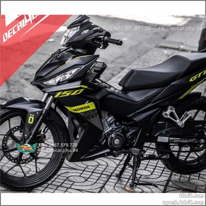 Tem rời Winner GTR đen nhám (B)