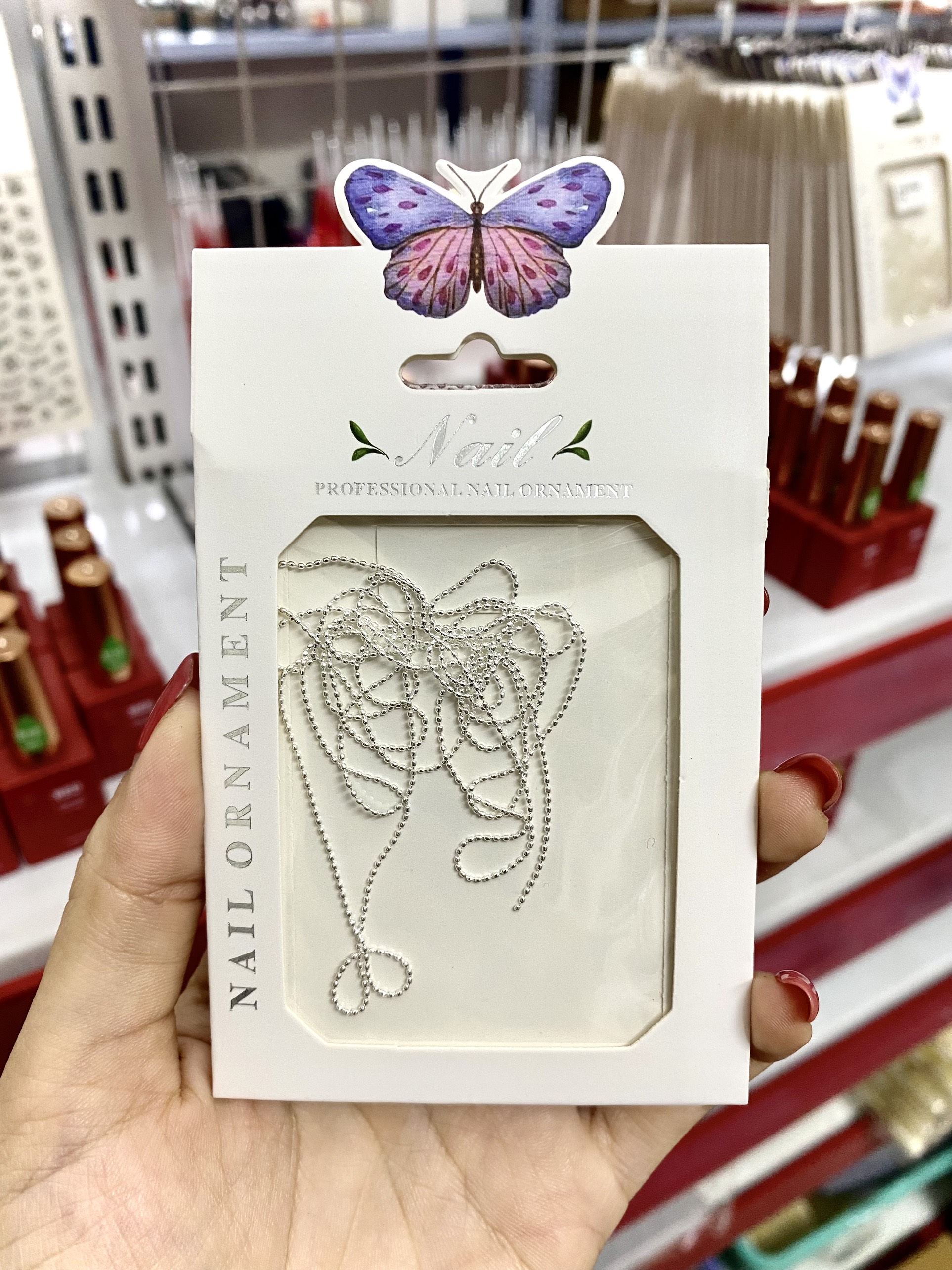 Dây bi kim loại gắn móng tay - Mini Nails