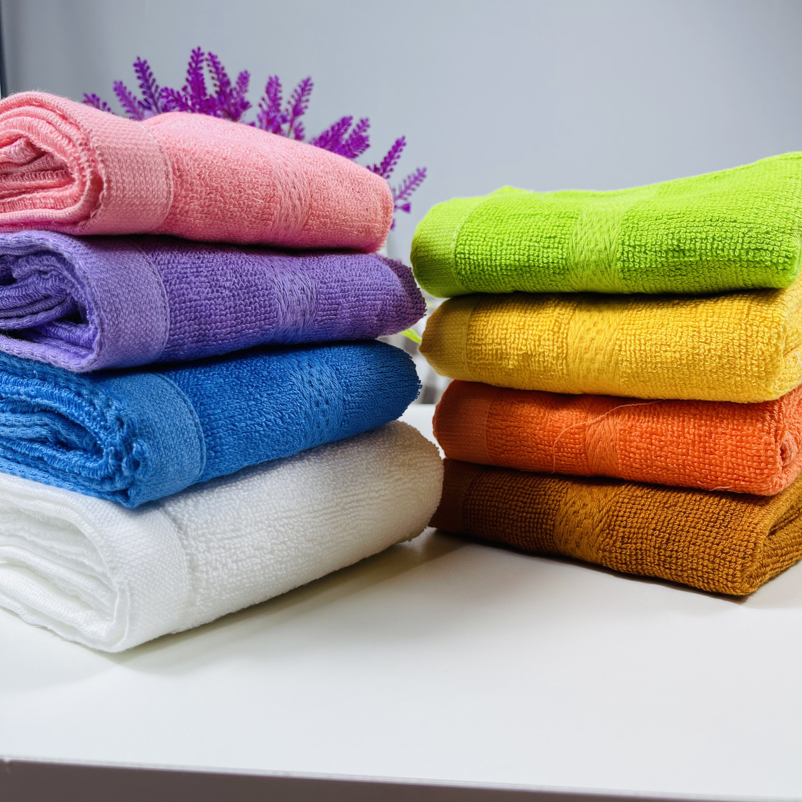 Khăn mặt màu cotton Tân Thịnh, Kt 30x50cm