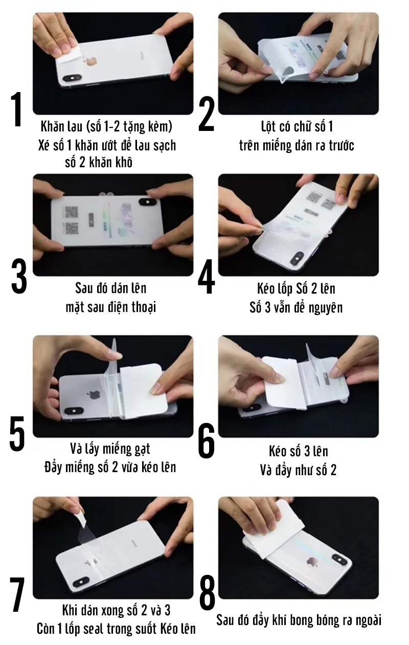 Dán PPF nhám mặt sau cho Redmi Note 13 Pro Plus