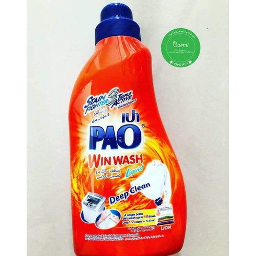 Nước giặt Pao Win Wash 850ml Thái Lan