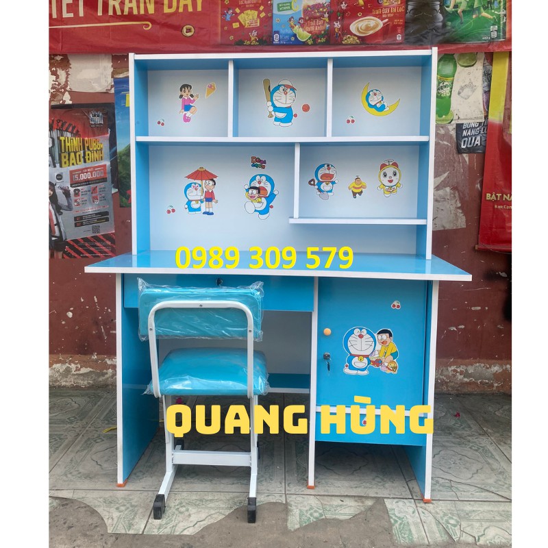Bàn học sinh liền kệ kèm ghế hcm