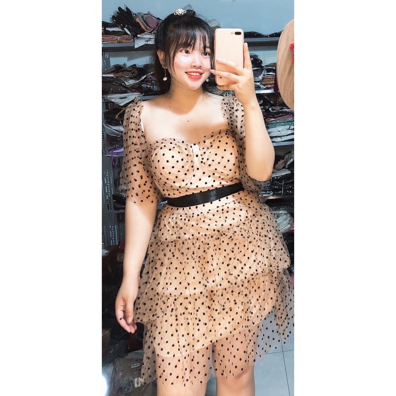 [HCM]Đầm Bi Tầng #Bigsize 60KG Đến 90KG