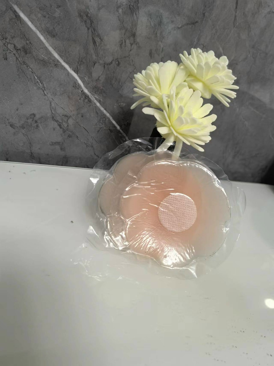 Hộp 10 miếng dán ti silicon, miếng dán đầu ti kích thước 6cm